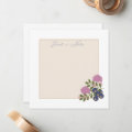 Set of 6 Flat Square "Just a Note" Note Cards with Envelopes-Verdant Ridge Stationery Collection