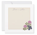Set of 6 Flat Square "Just a Note" Note Cards with Envelopes-Verdant Ridge Stationery Collection