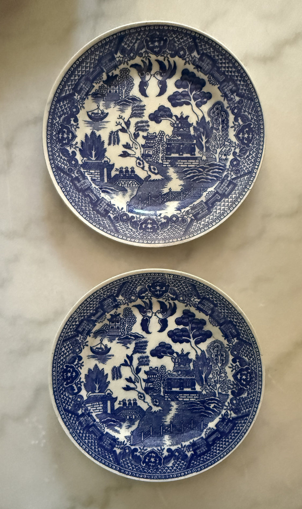 Blue Willow Bread & Butter Plate | 6" Blue and White Transferware | Made in Japan