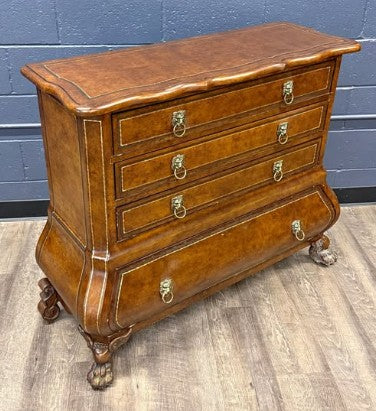 4 Drawer Claw‑Foot Chest of Drawers with Lion Head Pulls