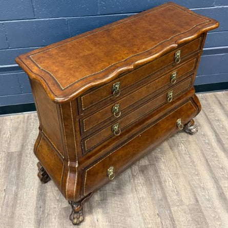4 Drawer Claw‑Foot Chest of Drawers with Lion Head Pulls