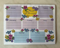 7 Day Meal Planner Pads- Goldenrod Grove Stationery Collection