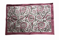 Handmade Block Print Cotton Placemats Set of 6 with Matching Napkins