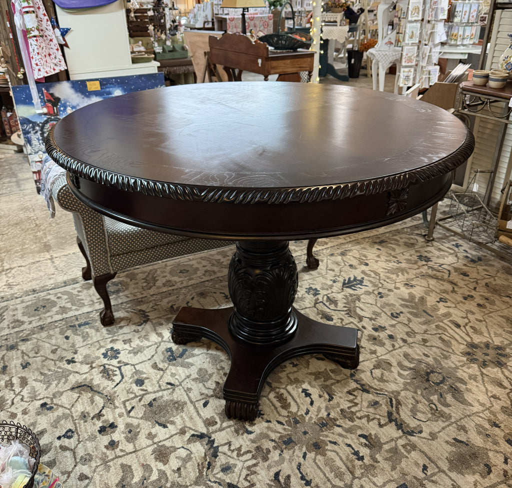 48" Round Solid Wood Dining Table