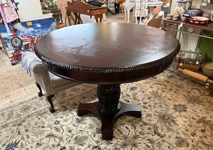 48" Round Solid Wood Dining Table