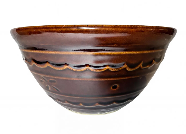 Round Marcrest Daisy Dot 8" Bowl